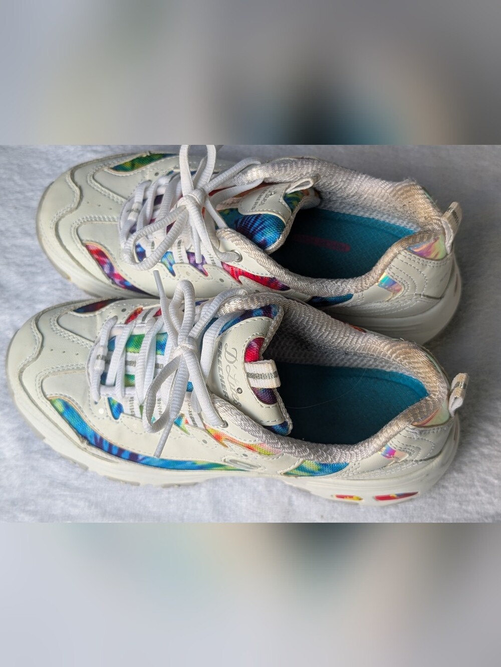 SKECHERS D'Lites Summer Fiesta Sneaker Women Size 7 - Picture 4 of 8